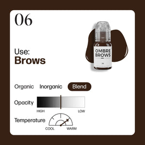 Paulina Osinkowska Ombre Brows 6 Bottle Set — Perma Blend — 1/2oz