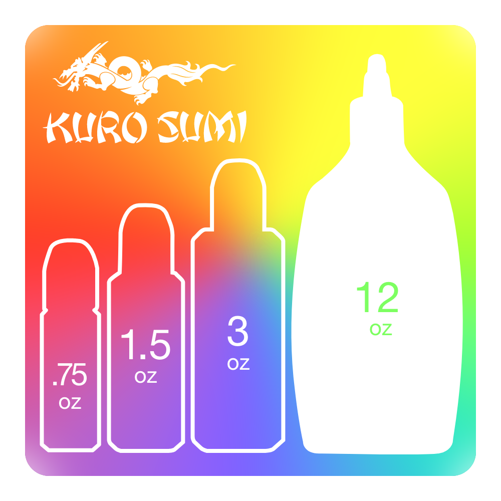 Kuro Sumi Tattoo Ink — 12oz Bottle