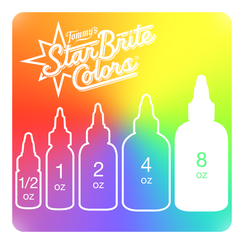 StarBrite Colors Tattoo Ink by Tommy’s Supplies – 8oz Bottle