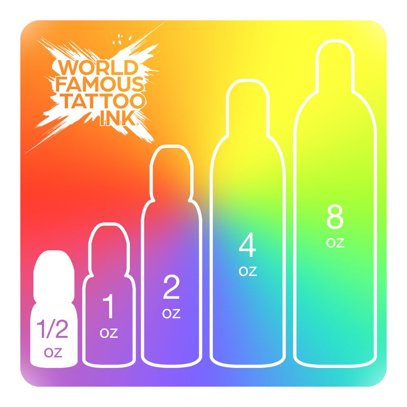 World Famous Tattoo Ink – Pick Your Color – 1/2oz Bottle