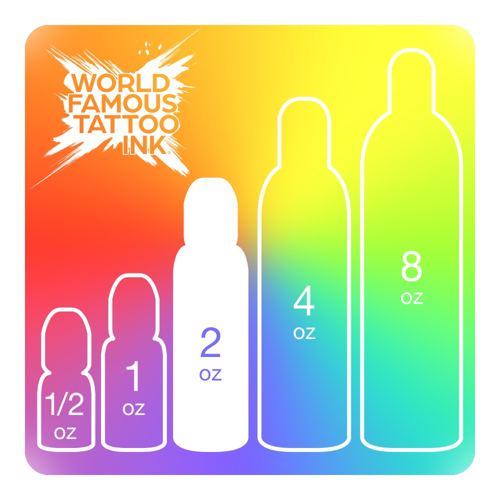World Famous Tattoo Ink — Pick Color — 2oz