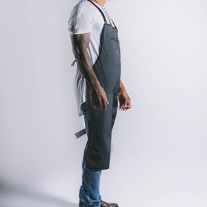 Knife & Flag Non-Porous Split Leg Apron — Black
