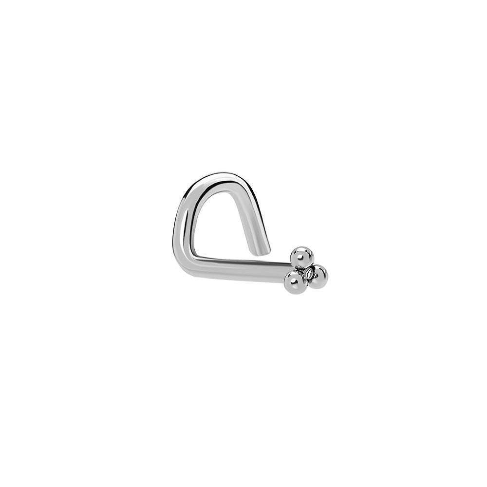 Titanium Threadless Nostril Screw — Add Your Own Top — Pick Gauge