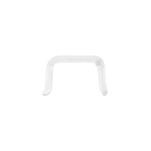 Crystal Glass Septum Retainer — 18g–8g — Price Per 1