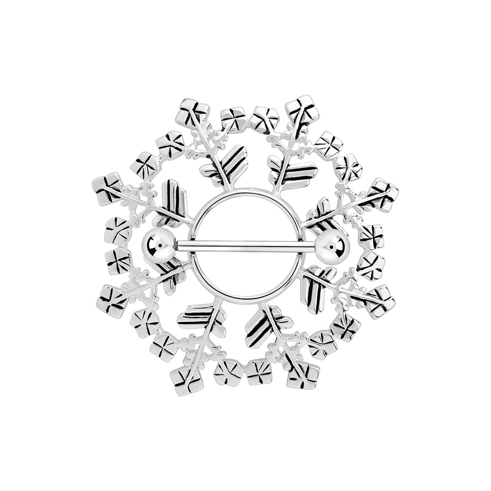 Snowflake Nipple Ring Shield - Price Per 1