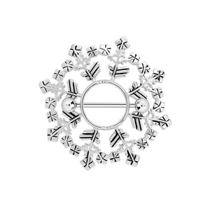 Snowflake Nipple Ring Shield - Price Per 1
