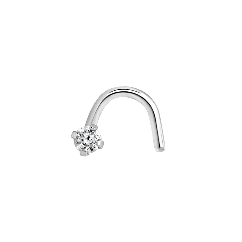 20g Prong-set Swarovski Crystal Jewel Nose Screw