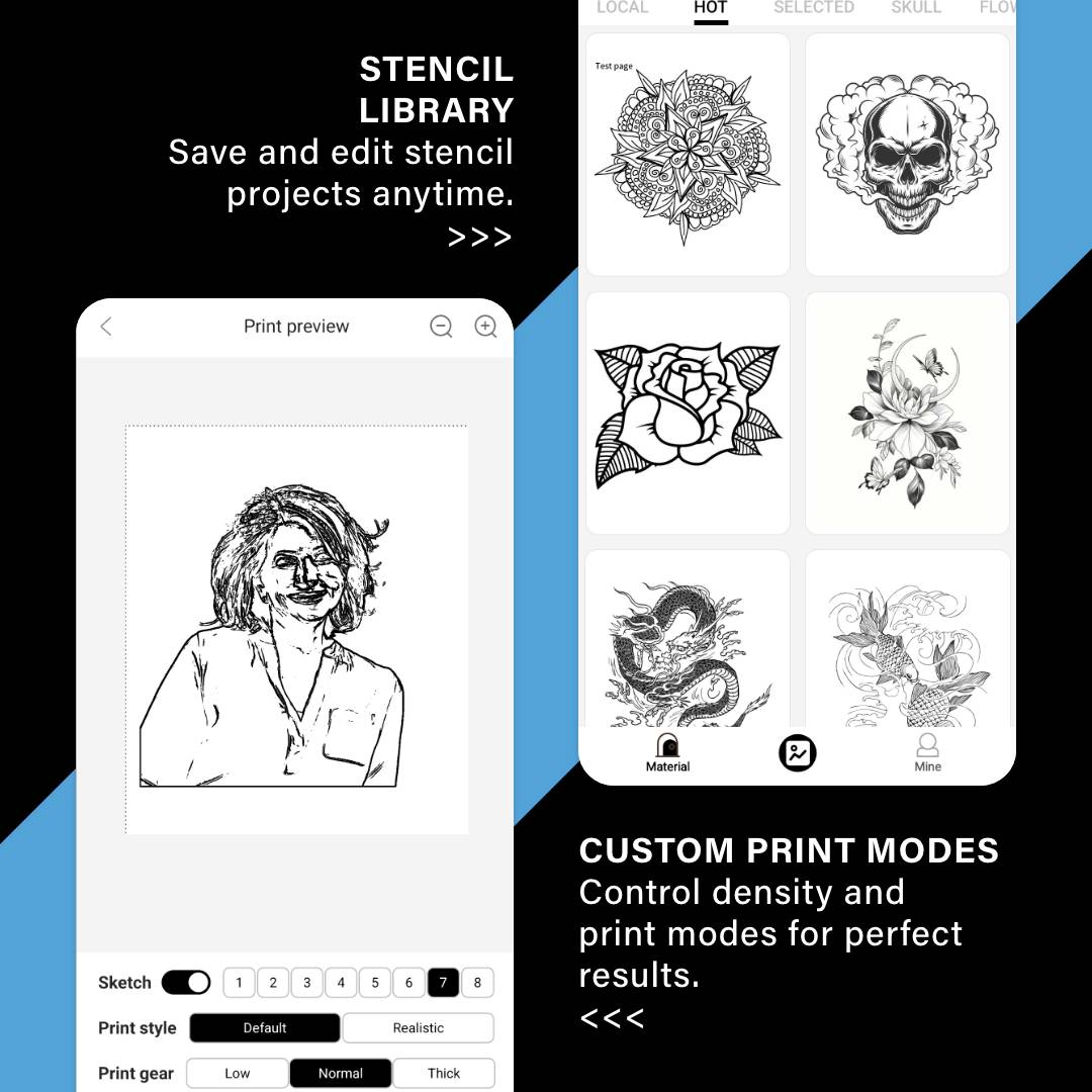 Saferly Bluetooth Stencil Printer