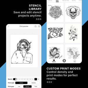 Saferly Bluetooth Stencil Printer