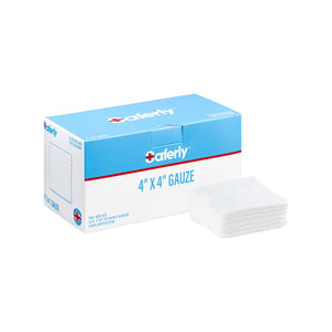 Saferly Gauze — Box of 200 — Pick Size 4" x 4"
