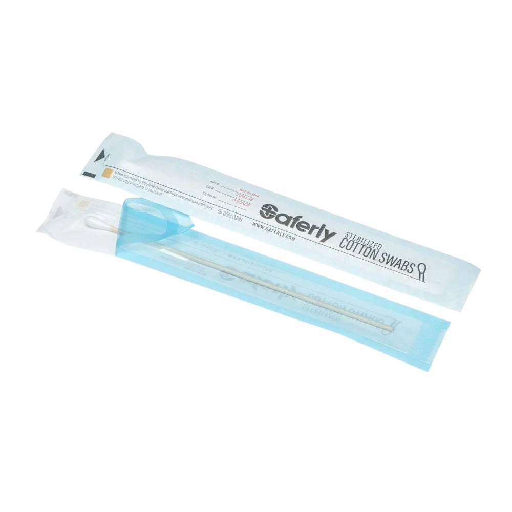 Saferly Sterilized Cotton Swabs