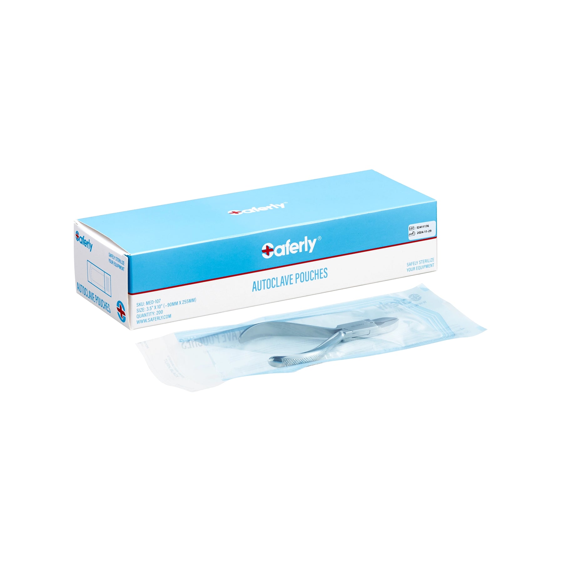 Pick Your Size — Sterilization Autoclave Pouches MED-107 (3.5"x10") Box of 200