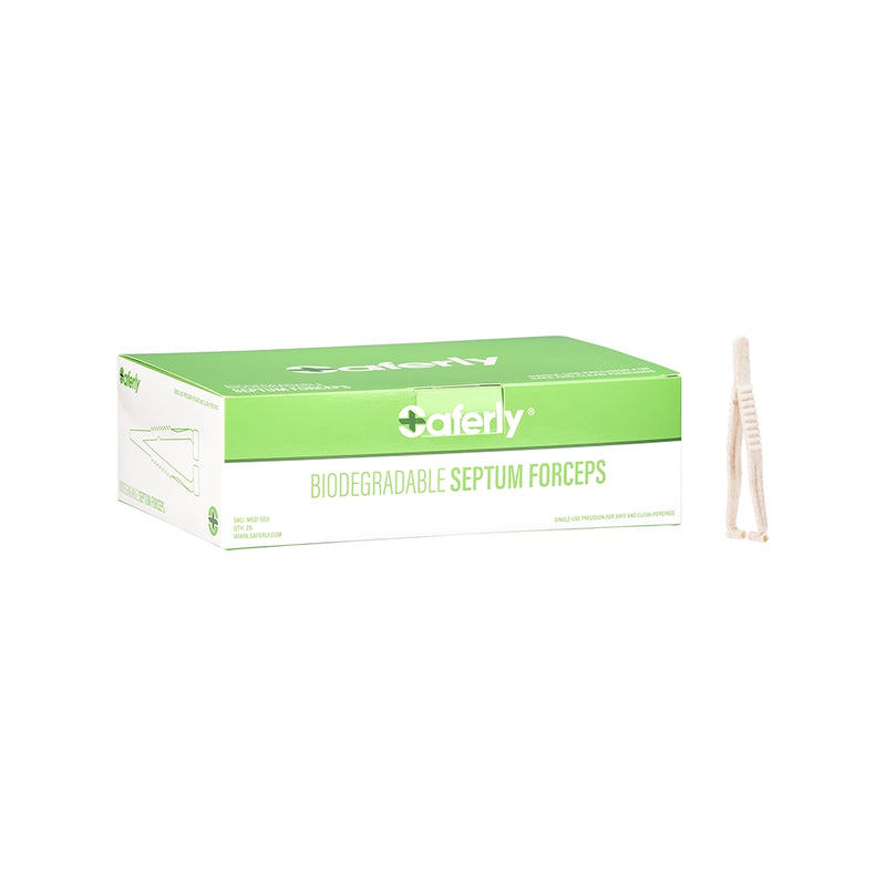 Saferly Biodegradable Septum Forceps — Box of 25