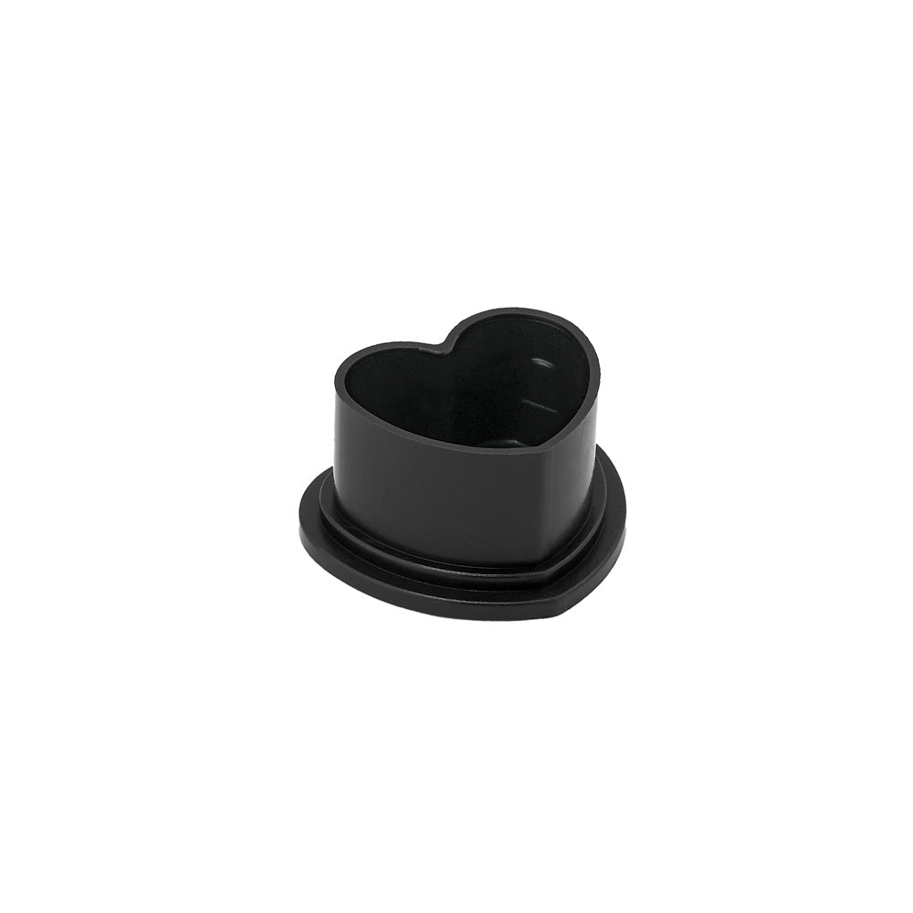 Saferly Heart Silicone Ink Caps — Pick Size and Color — Bag of 500