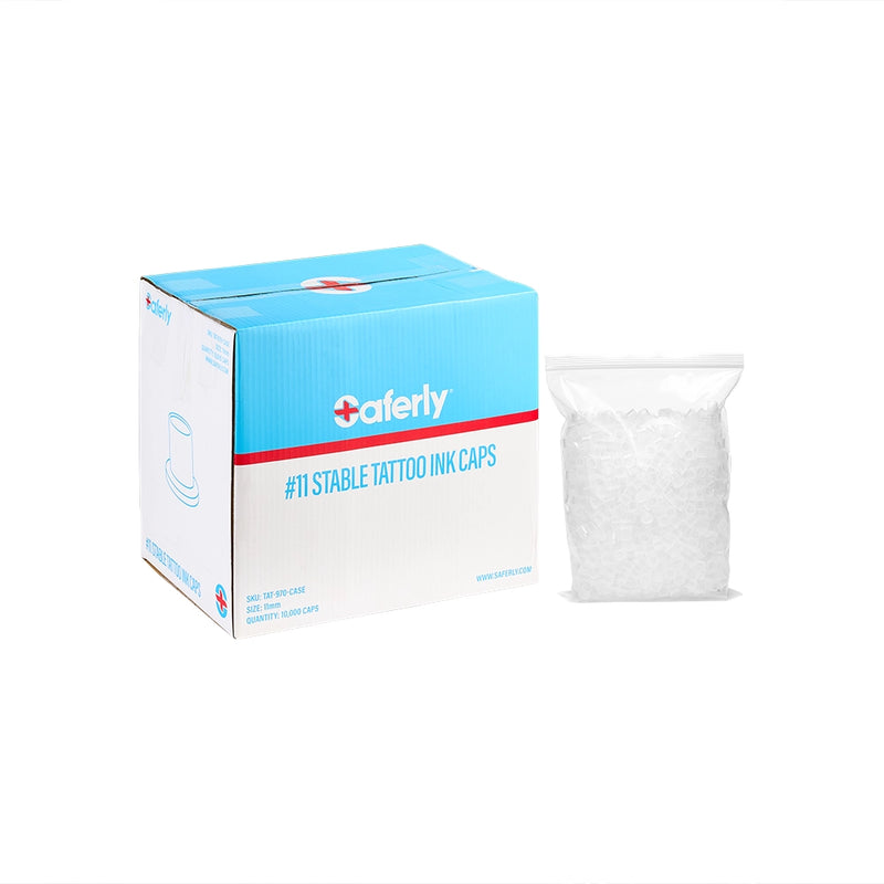 Saferly Ink Caps — Pick Size — Price Per Case
