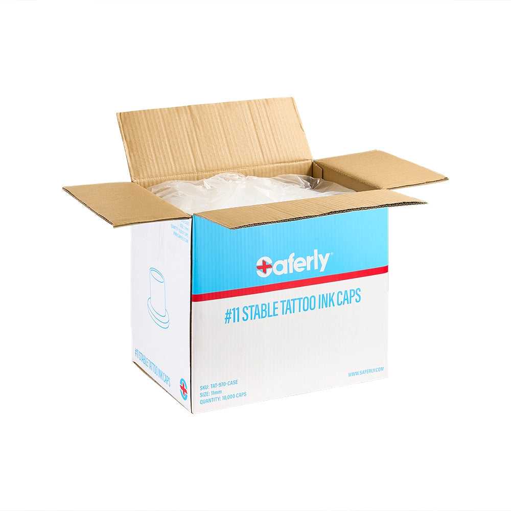 Saferly Ink Caps — Pick Size — Price Per Case