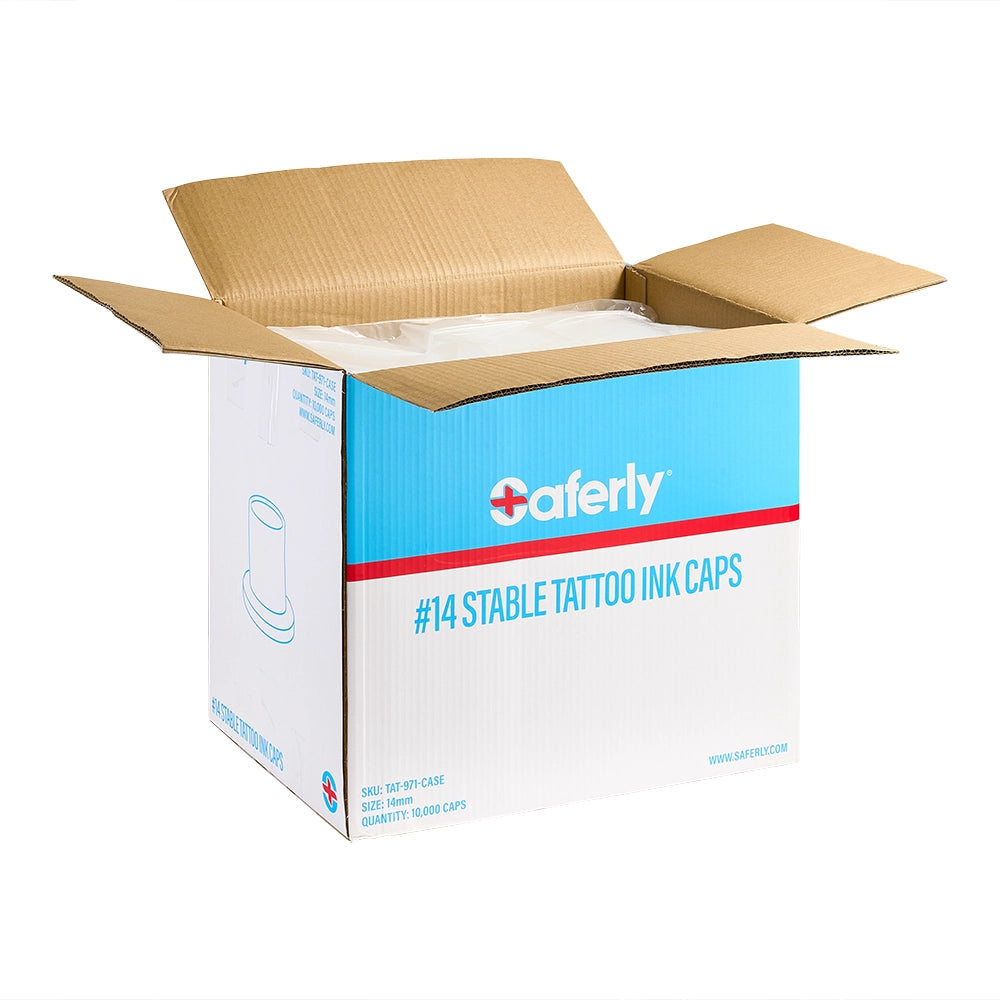 Saferly Ink Caps — Pick Size — Price Per Case