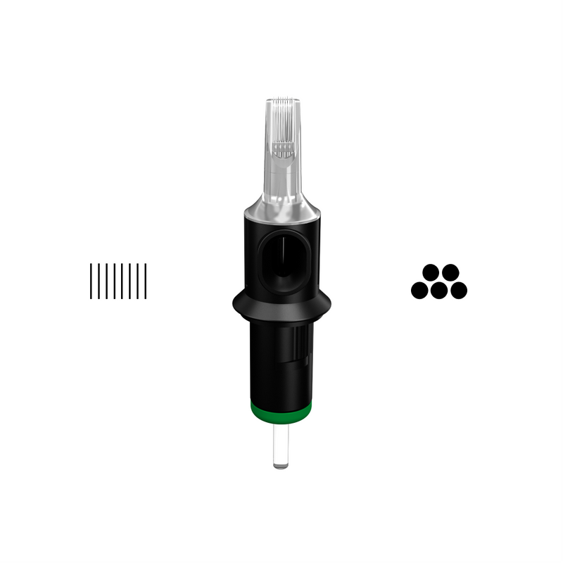 Cheyenne Needles | Tattoo Safety Cartridges (Box of 20) - Super Long Taper