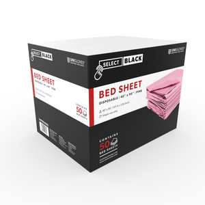 Disposable Bed Sheets — 40” x 90” — Case of 50 — Pick Color