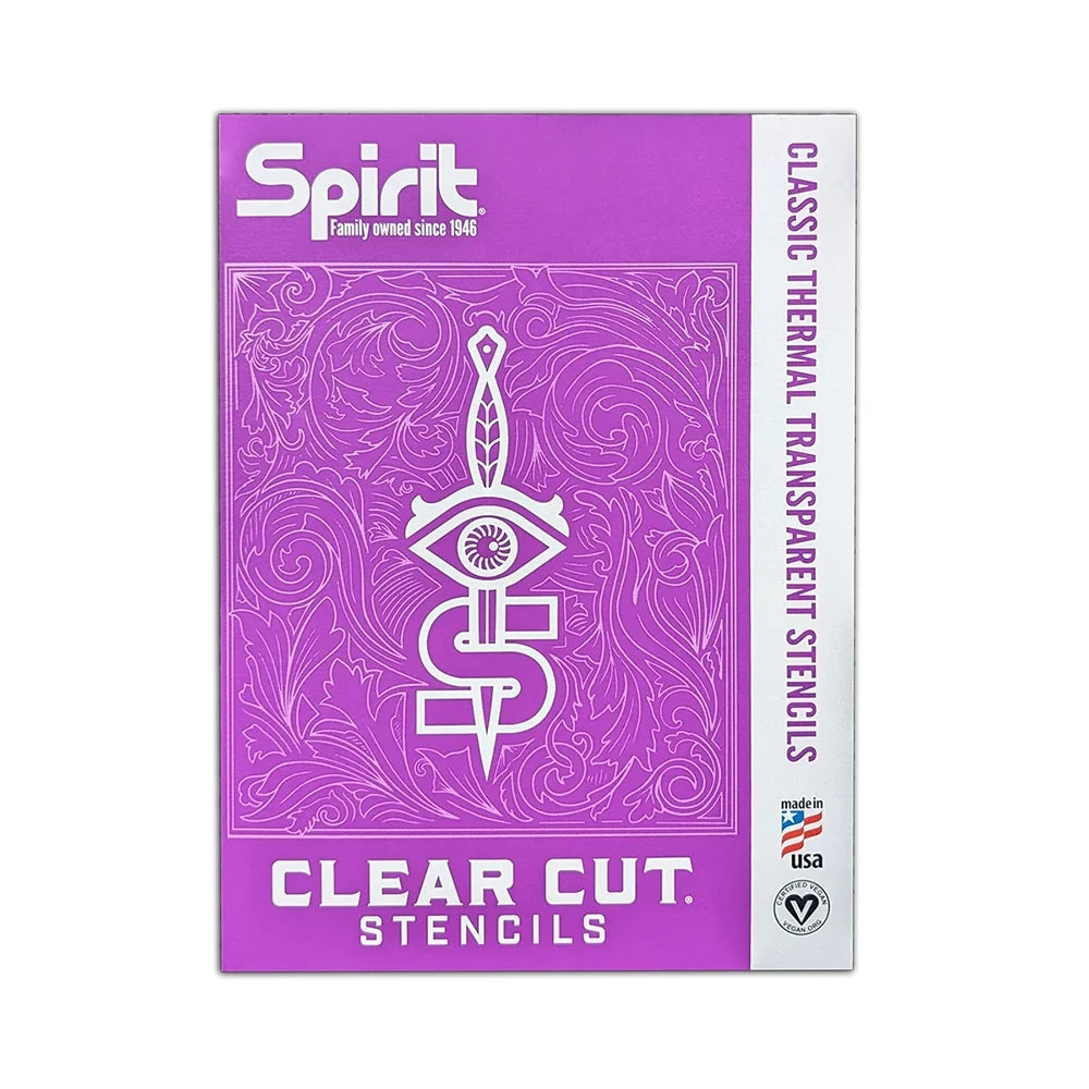 Spirit Classic Thermal Transparent Stencils — Box of 25