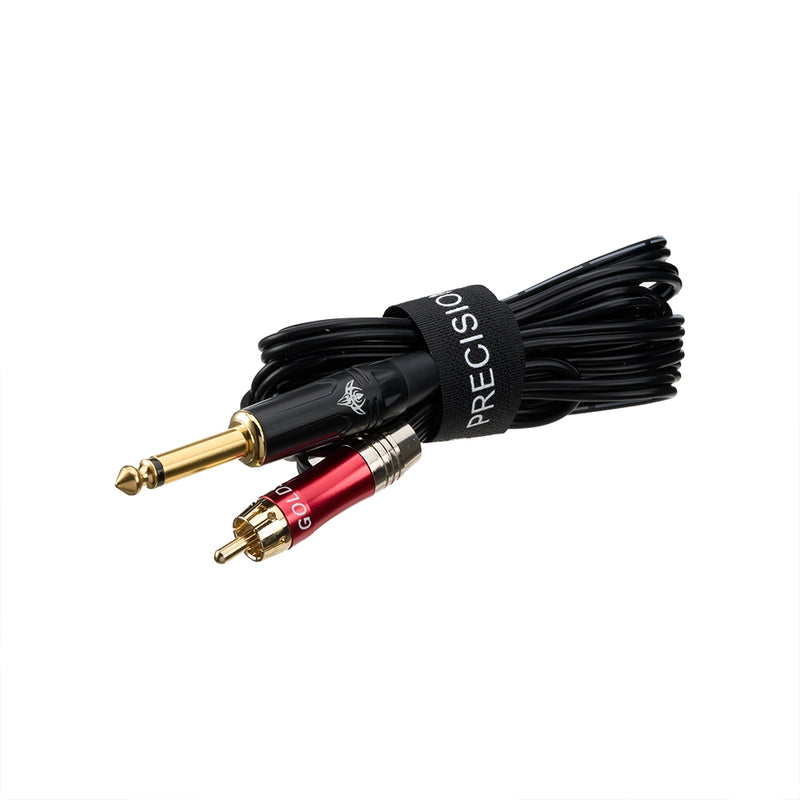 Precision Premium Pro Design Tattoo RCA Cable With Red Phono Plug