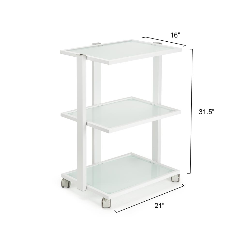 Fellowship Rolling Cart — White