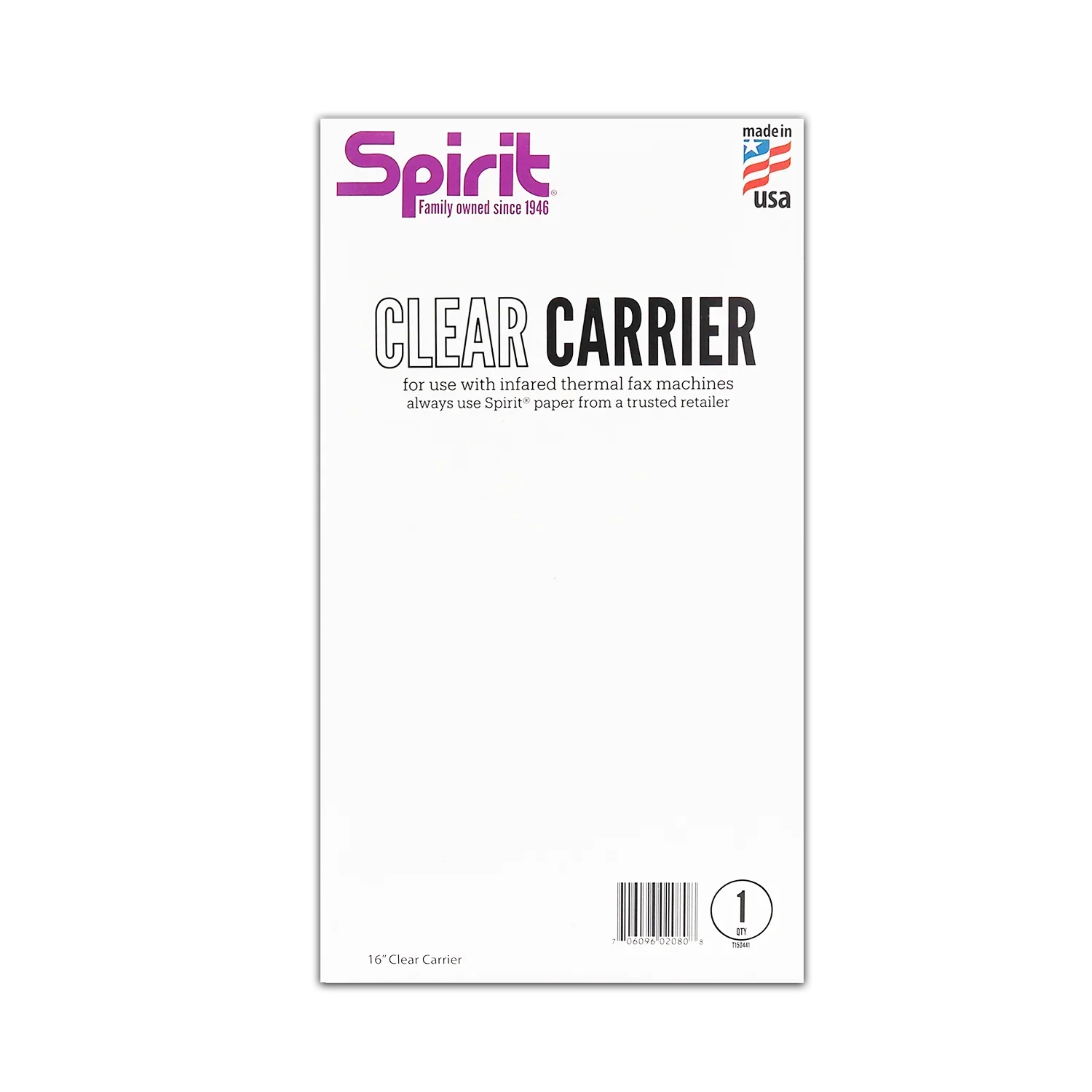 Spirit Extra Long Thermal Carrier — 16” — Pick Color