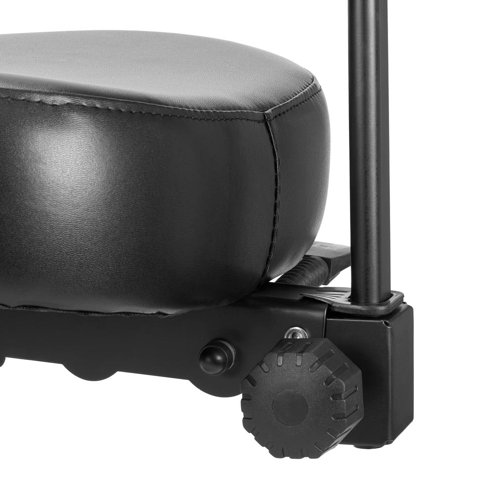 Precision Professional Tattoo Stool - Black and Silver