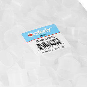 Saferly Tattoo Ink Cups with Base — Size #25 — Bag of 250