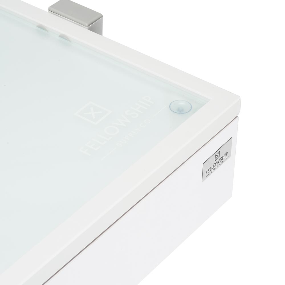 Fellowship Locking Cabinet for Rolling Cart — White