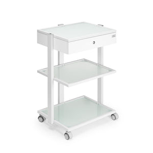 Fellowship Locking Cabinet for Rolling Cart — White