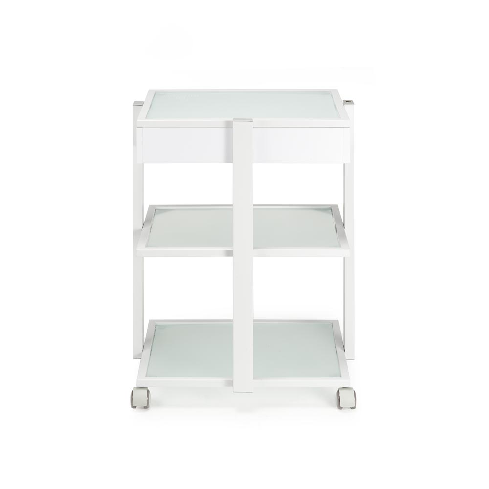 Fellowship Locking Cabinet for Rolling Cart — White