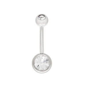 Double Bezel Titanium Navel Curve