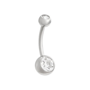 Double Bezel Titanium Navel Curve