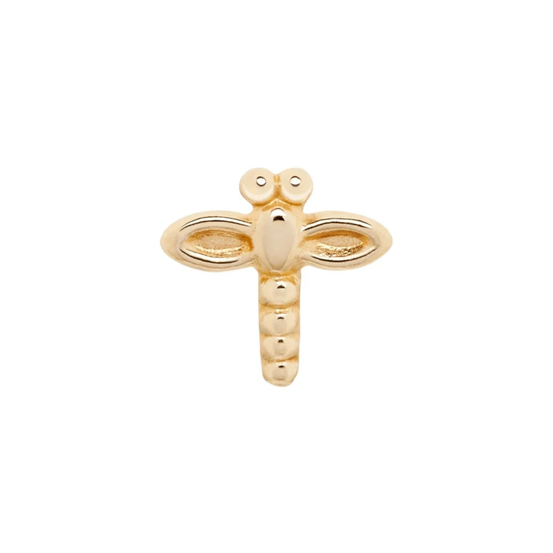 Gold Dragonfly Nostril Stud