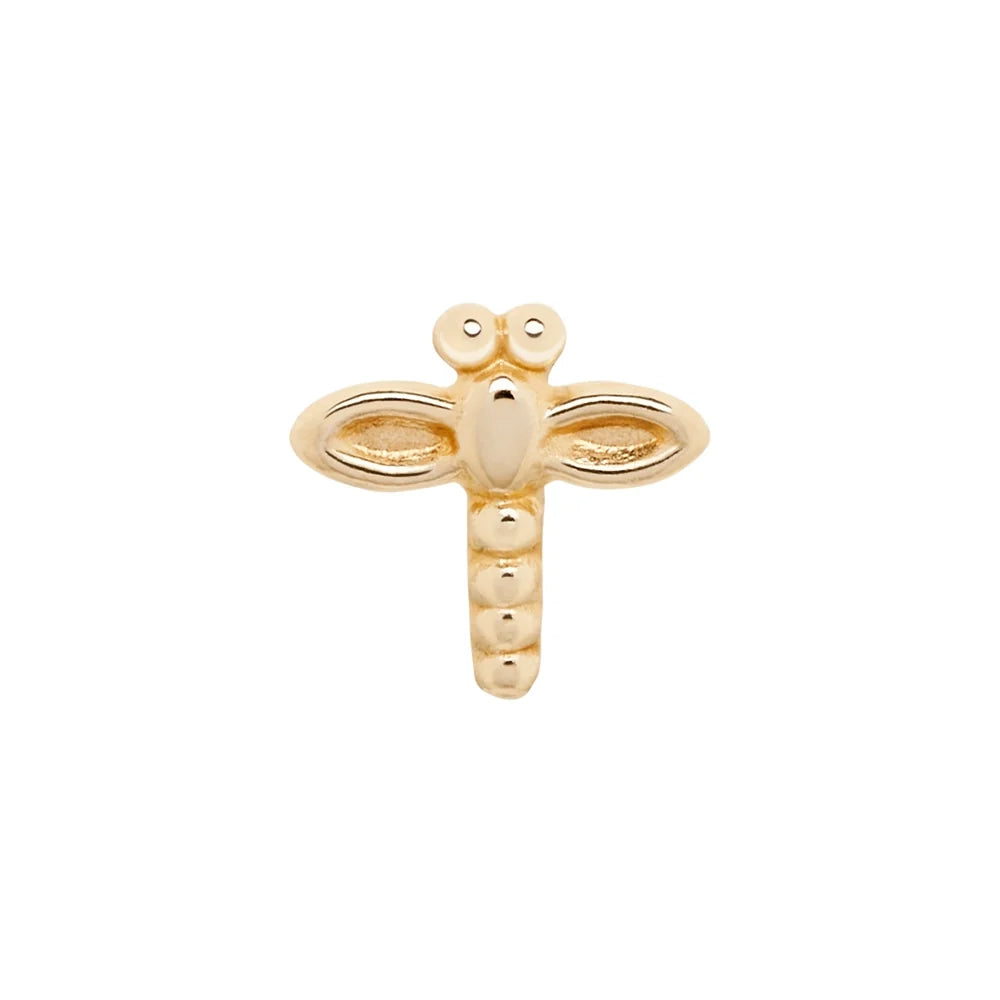 Gold Dragonfly Nostril Stud