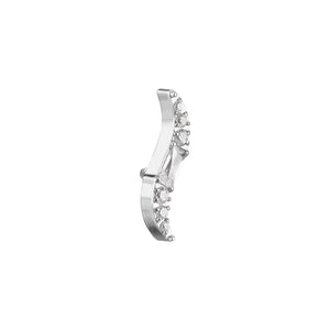Titanium Internally Threaded Jeweled Wave - Painful Pleasures
