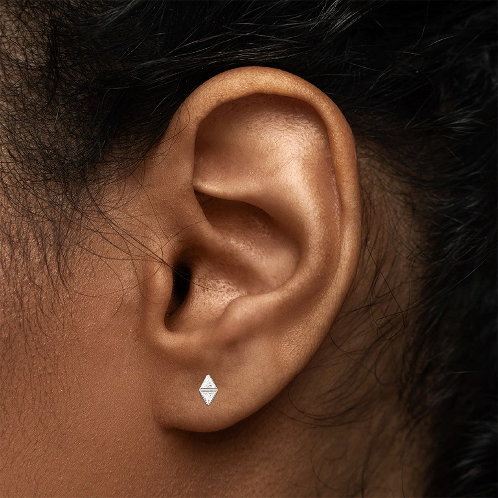 Titanium Internally Threaded Jeweled Double Trillion