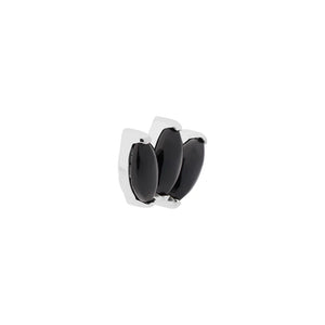 Titanium Internally Threaded Cabochon Marquis Fan - Painful Pleasures