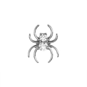 Titanium Threadless Jeweled Spider - Painful Pleasures