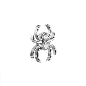 Titanium Threadless Jeweled Spider - Painful Pleasures