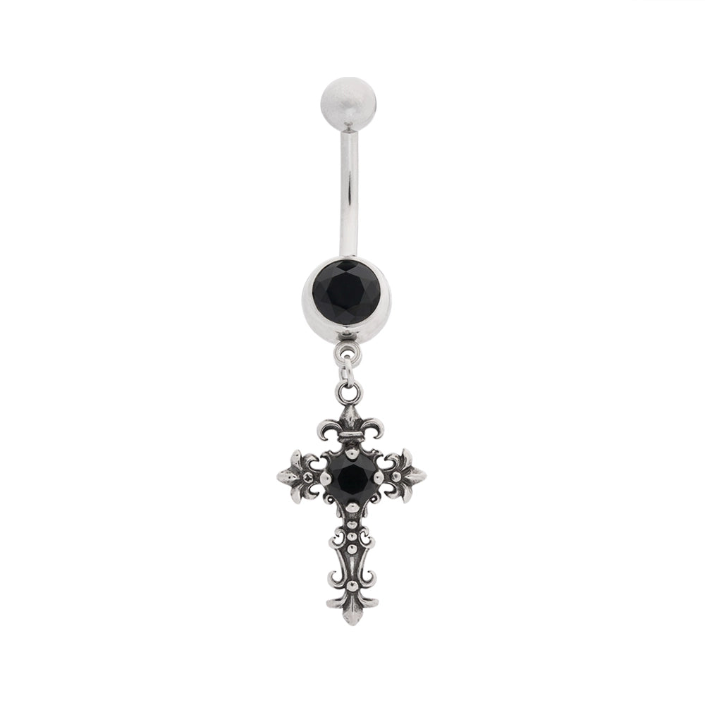 Y2K Cross Dangle Navel
