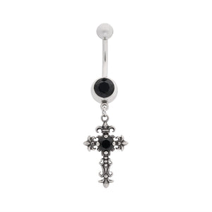 Y2K Cross Dangle Navel