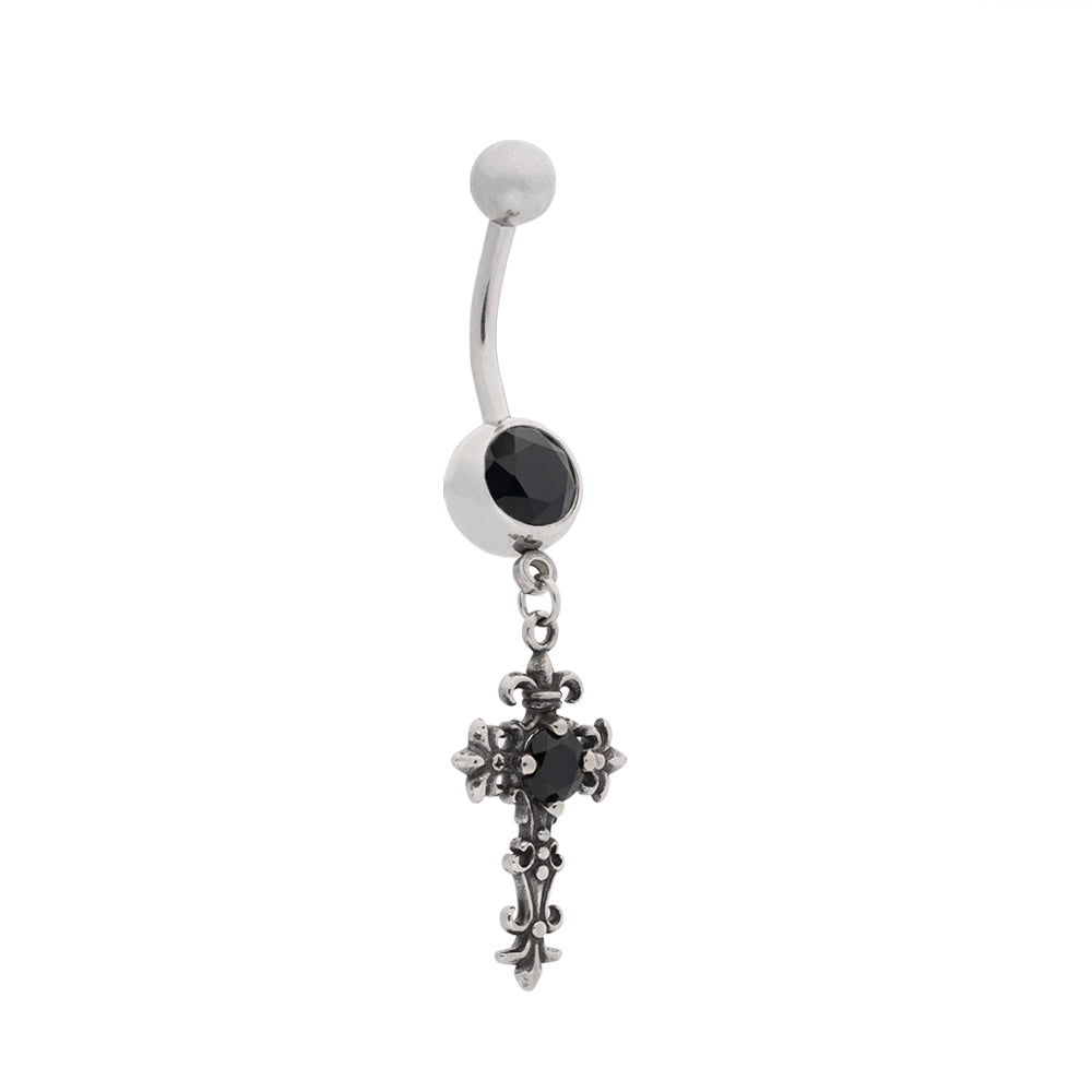 Y2K Cross Dangle Navel