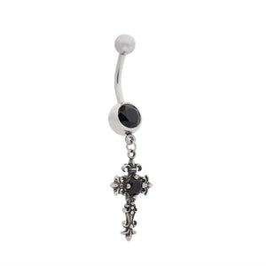 Y2K Cross Dangle Navel