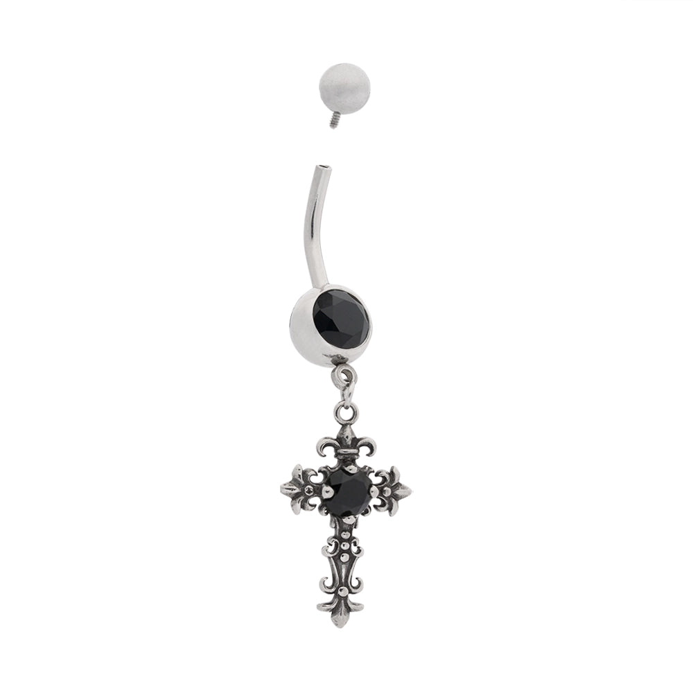 Y2K Cross Dangle Navel