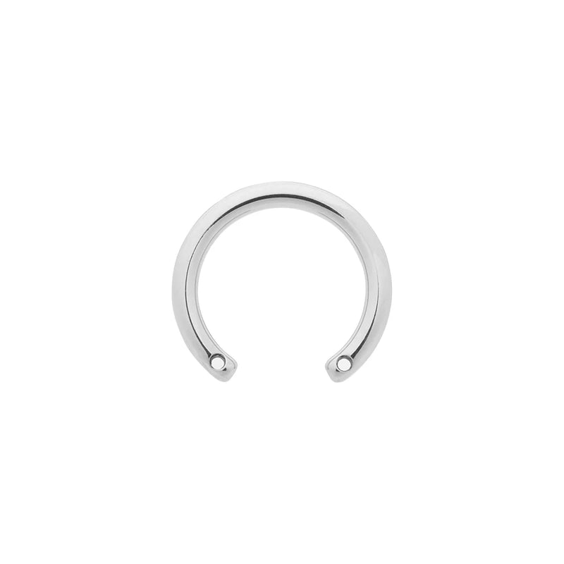 Titanium Circular Barbell w/ Front-Facing Threads - Painful Pleasures