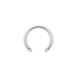 Titanium Circular Barbell w/ Front-Facing Threads - Painful Pleasures