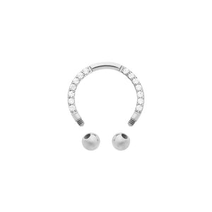 Titanium Jeweled Circular Barbell - Painful Pleasures