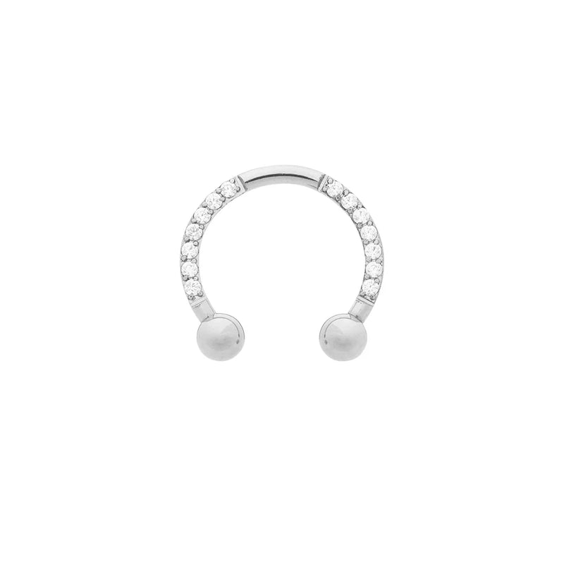 Titanium Jeweled Circular Barbell - Painful Pleasures